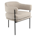 Designer white fabric single egotiating chairs